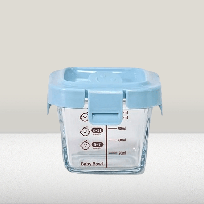 Boite Hermetique en Verre - GlassFoodStorageBox™ - Bleu - Au Coin Des Minis